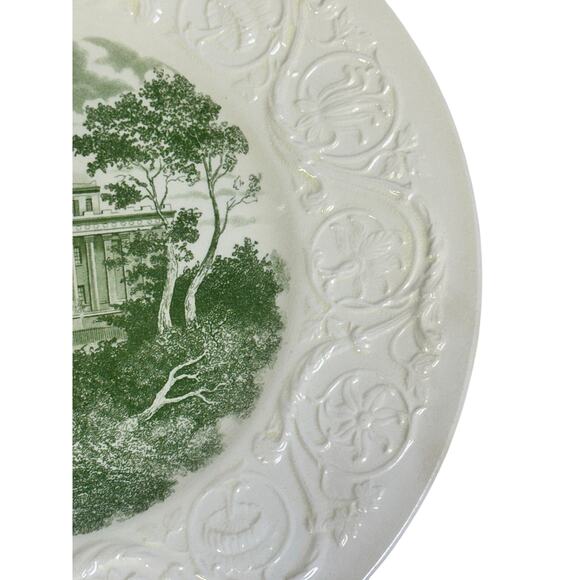 Wedgwood England Commemorative 1936 Centennial Plate Wesleyan College for Women - Picture 5 of 8